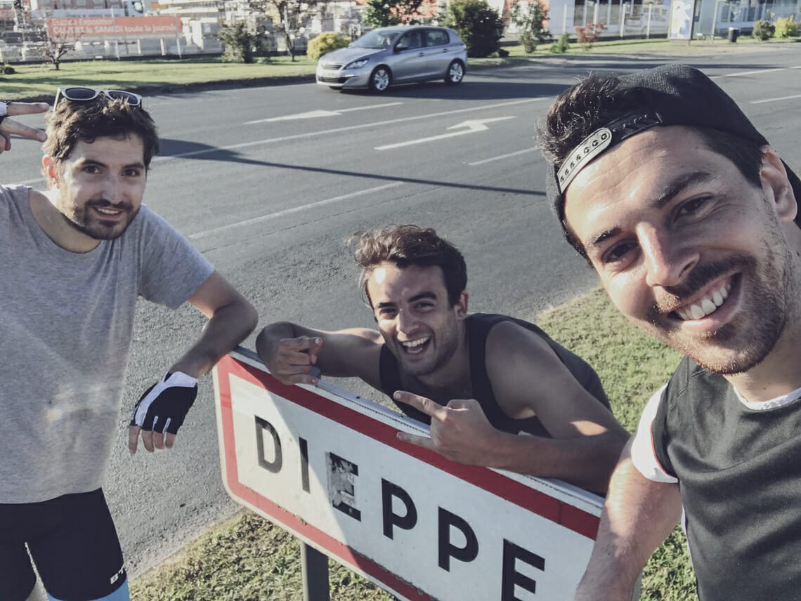 cyclistes à dieppe