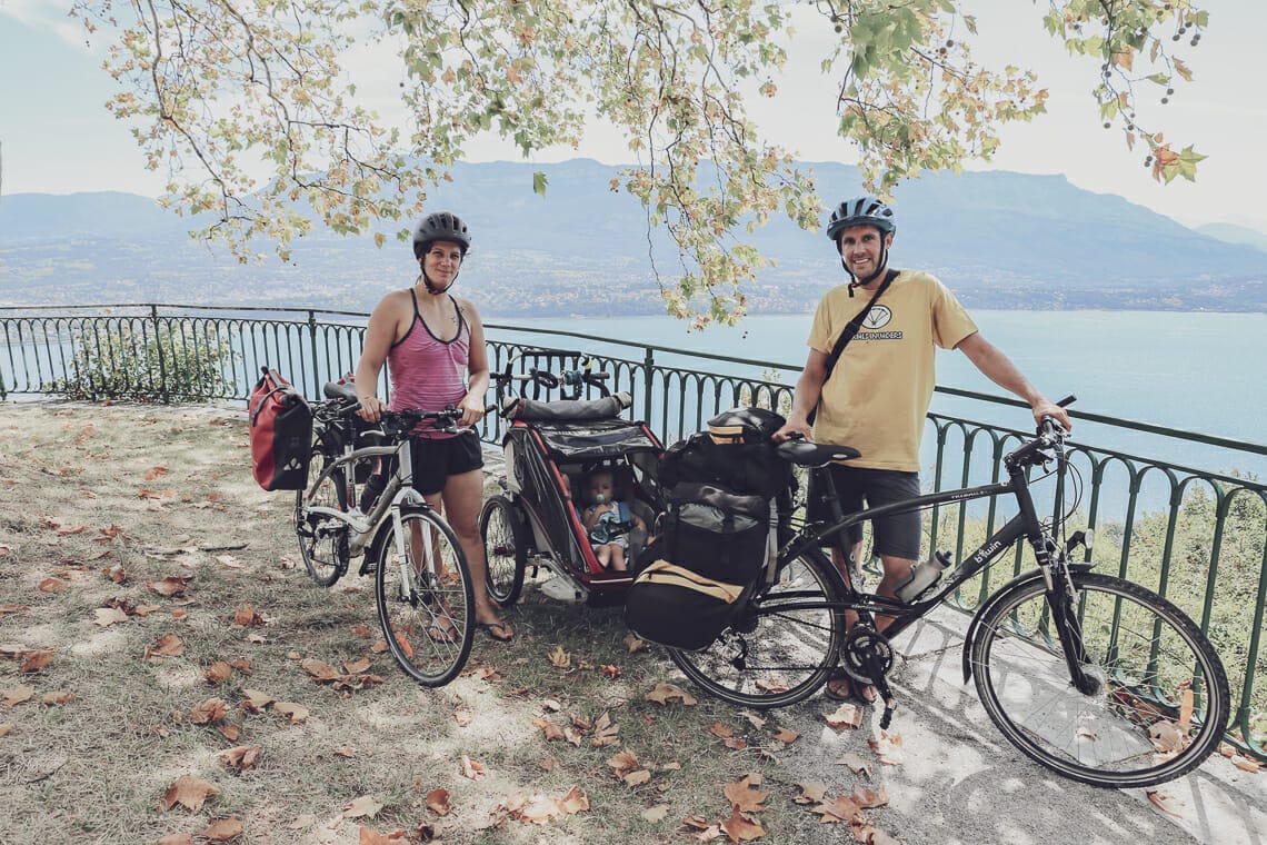 itinéraire vélo lac du Bourget