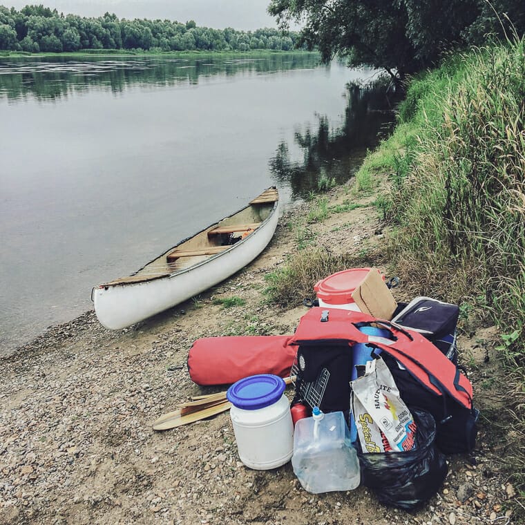 canoë famille Loire