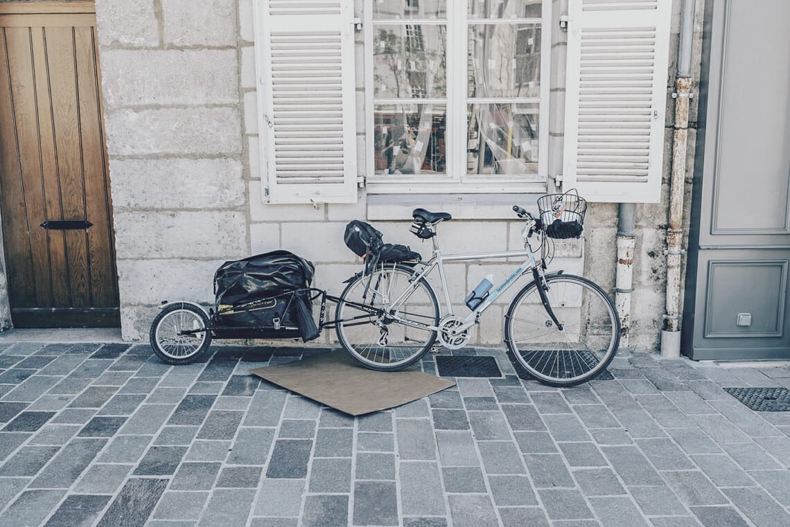 vélo devant maison